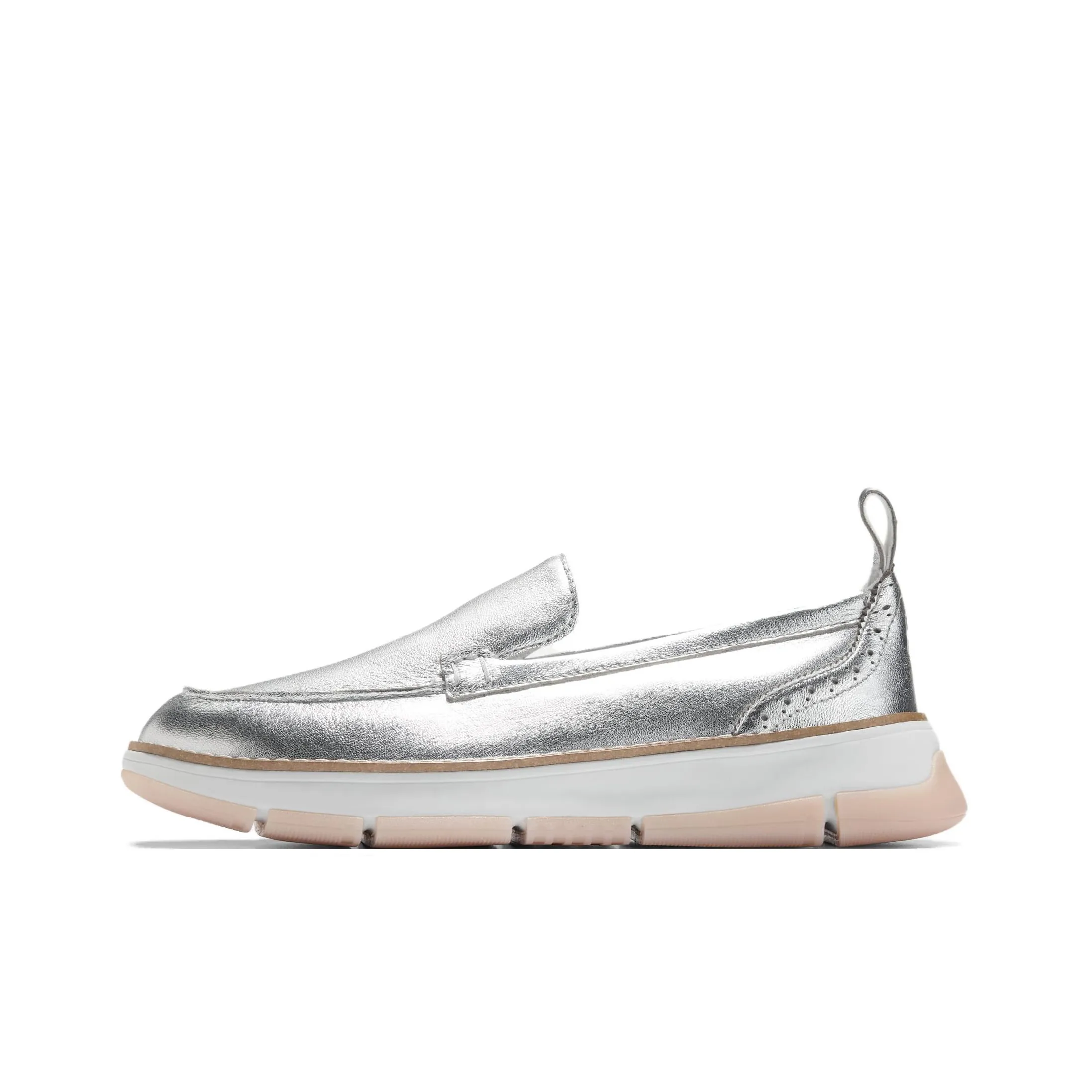 COLE HAAN Zerogrand Collection Loafers Women's Silver