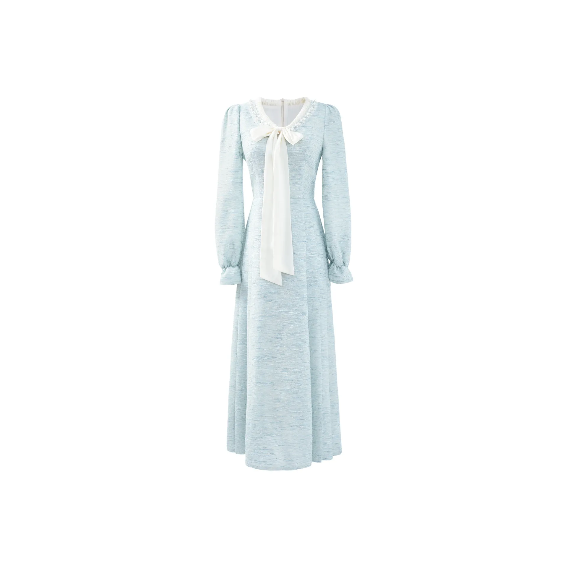 Blovelan Long Sleeved Dress Women's Breeze Blue
