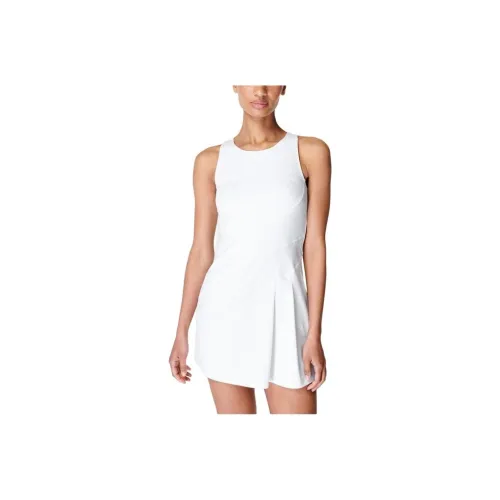 Sweaty Betty Белые Женские Платья без рукавов