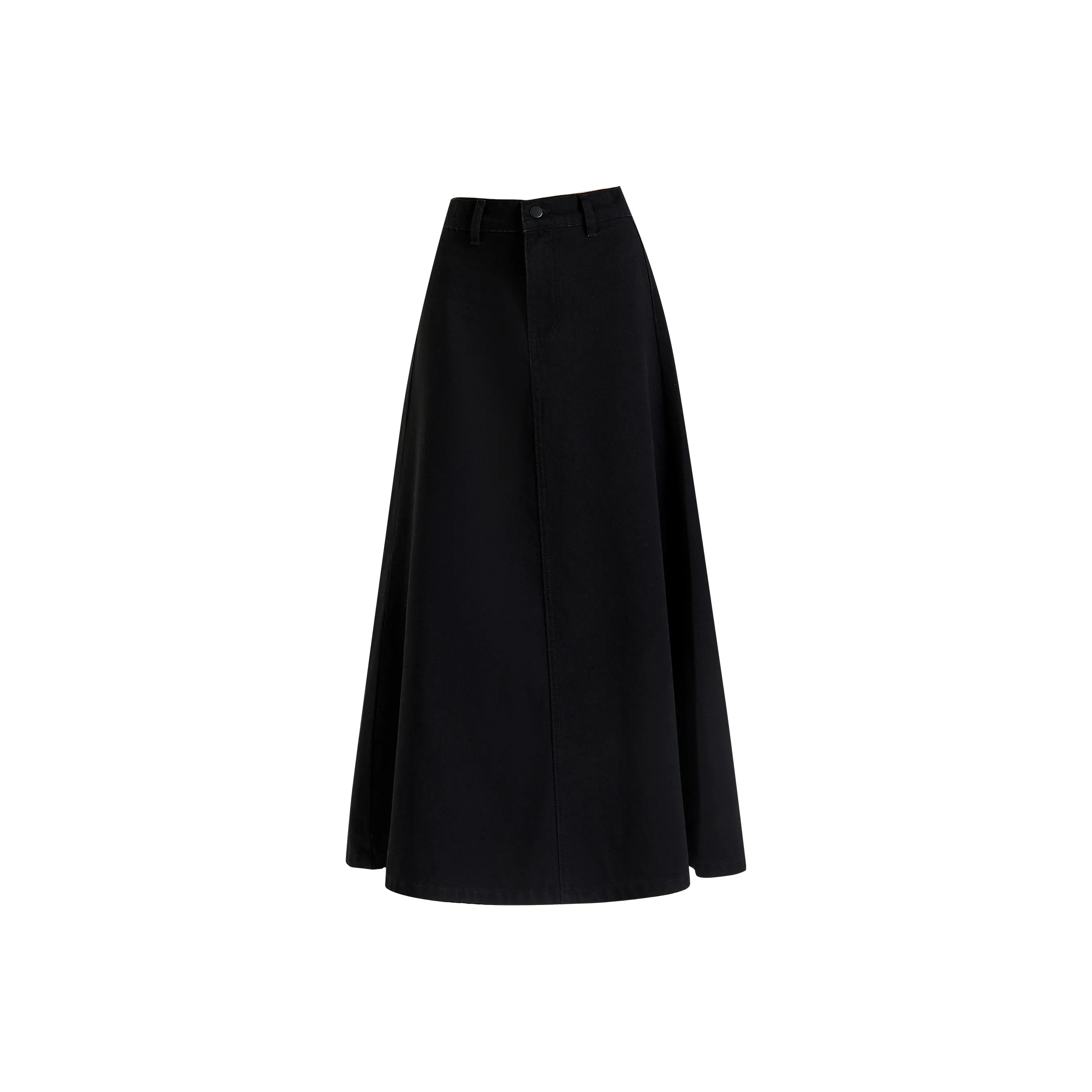 FOREVER 21 Denim Long Skirts Women's Black
