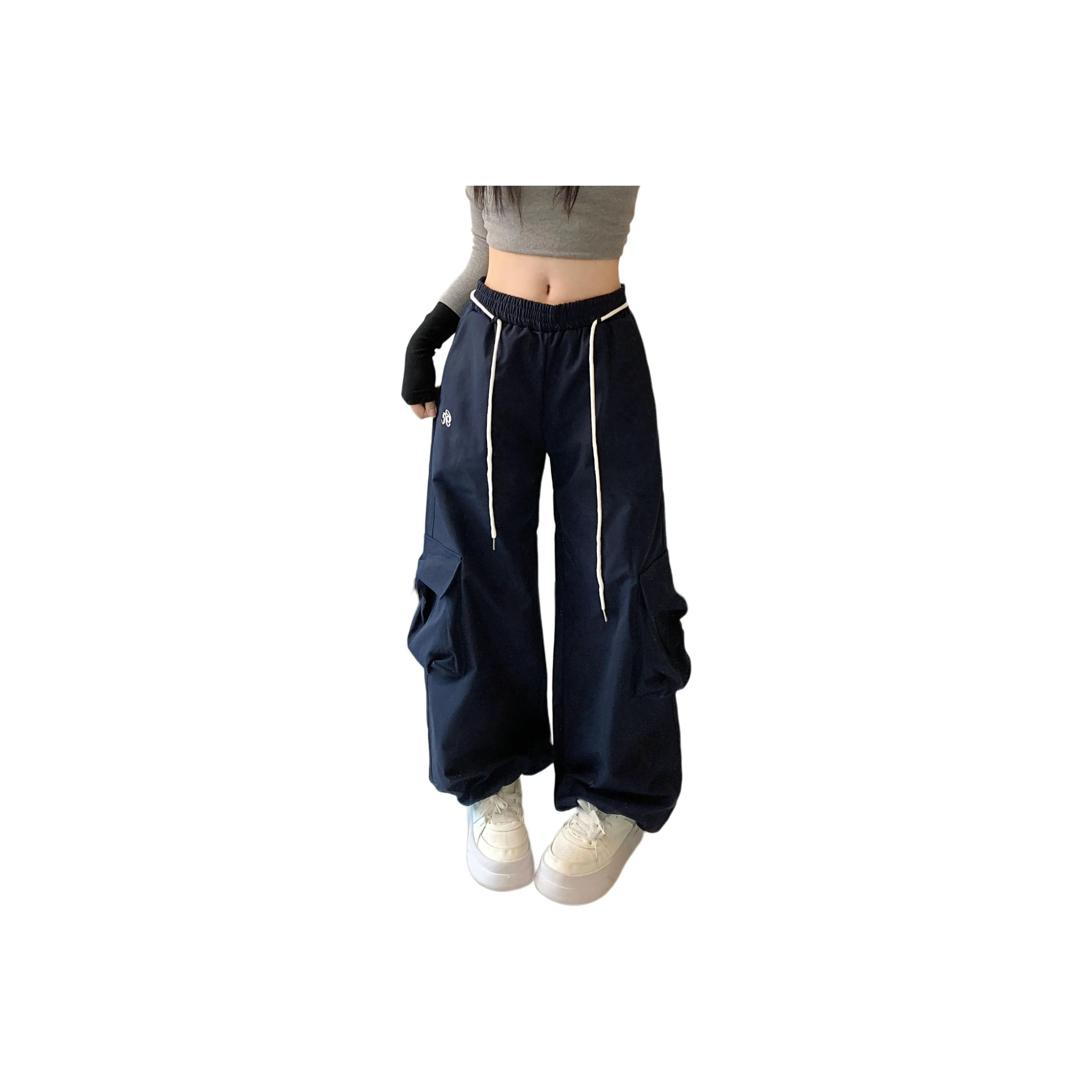 YICHEN Карго Брюки Женские Темно-Синие