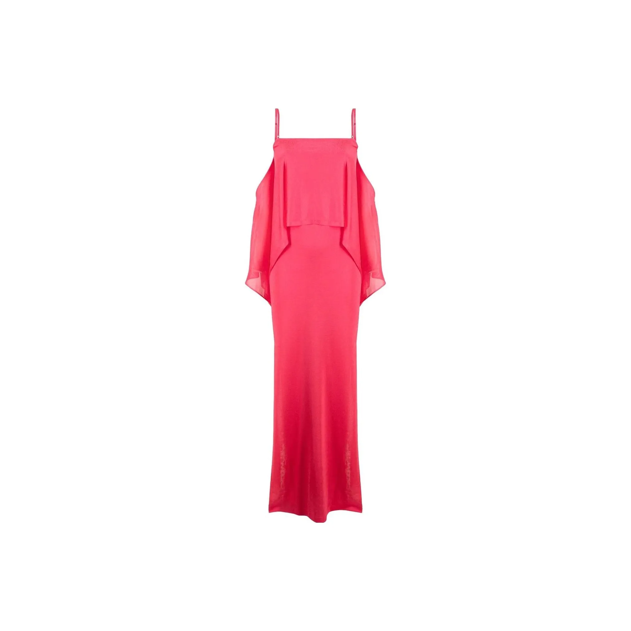 TOM FORD Spaghetti Strap Ruffled Maxi Dress