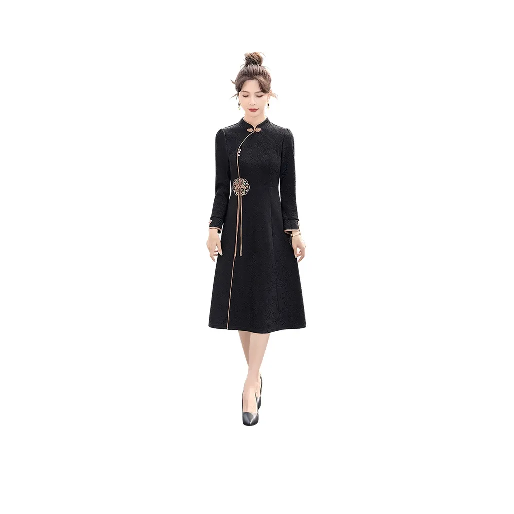 Cypress House Long Sleeved Dress Women's Black