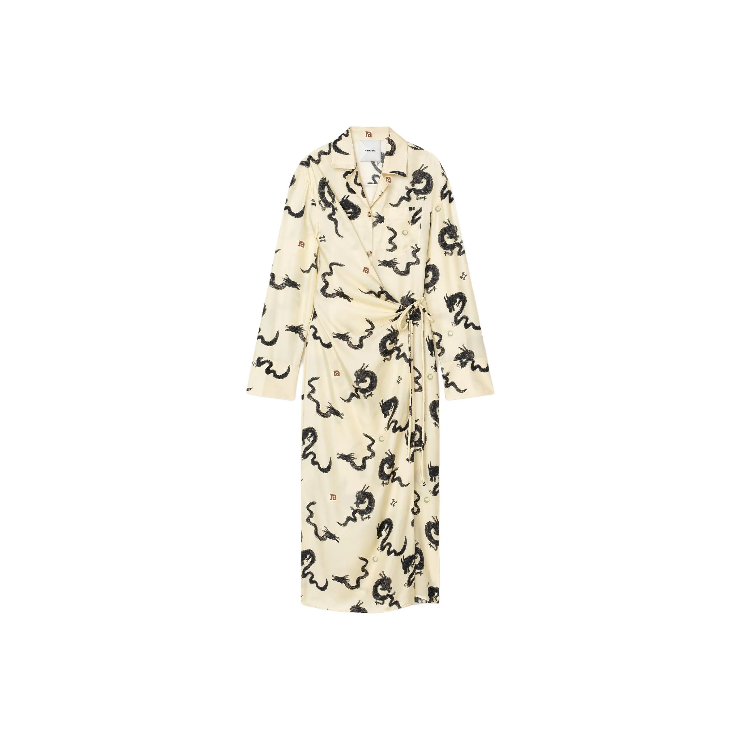 NANUSHKA SS24 Year Of The Dragon Collection Long Sleeved Dresses Women's Ecru