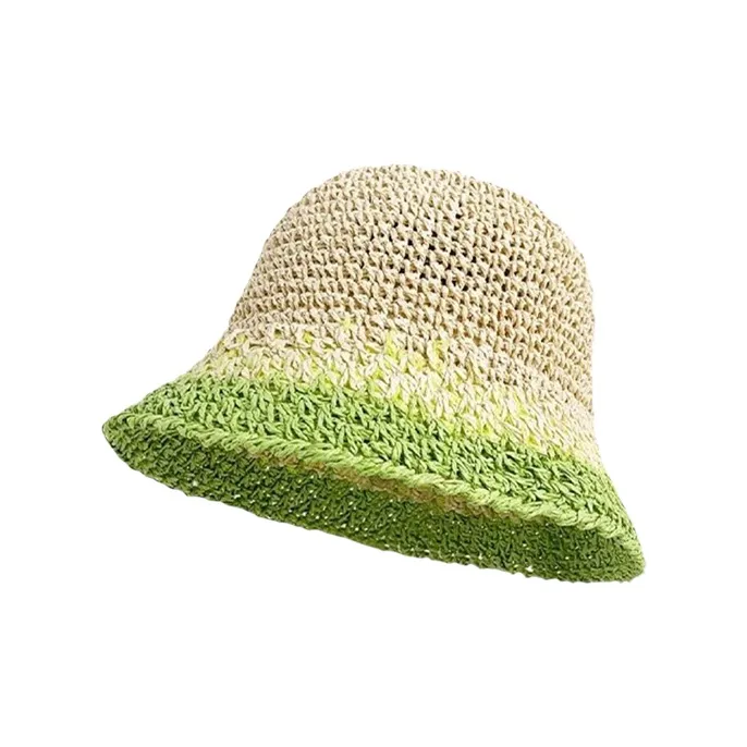 JKEM Соломенная плетеная шляпа с защитой от солнца женская