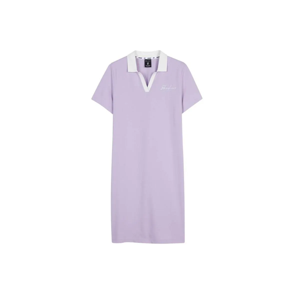 Skechers Короткий рукав Платье Женское Орхидея Фиолетовый