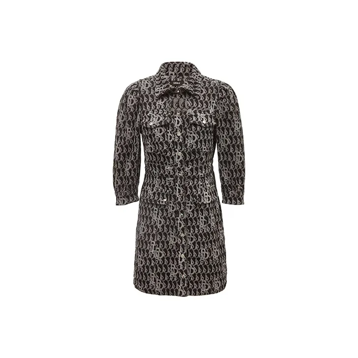 ONLY Long Sleeved Dresses Women's Dark Denim Gray DARK GREY DENIM