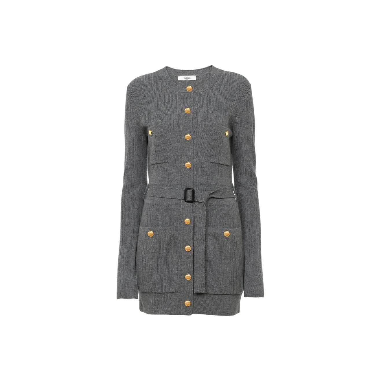 Chloé Fitted Knit Long Cardigan