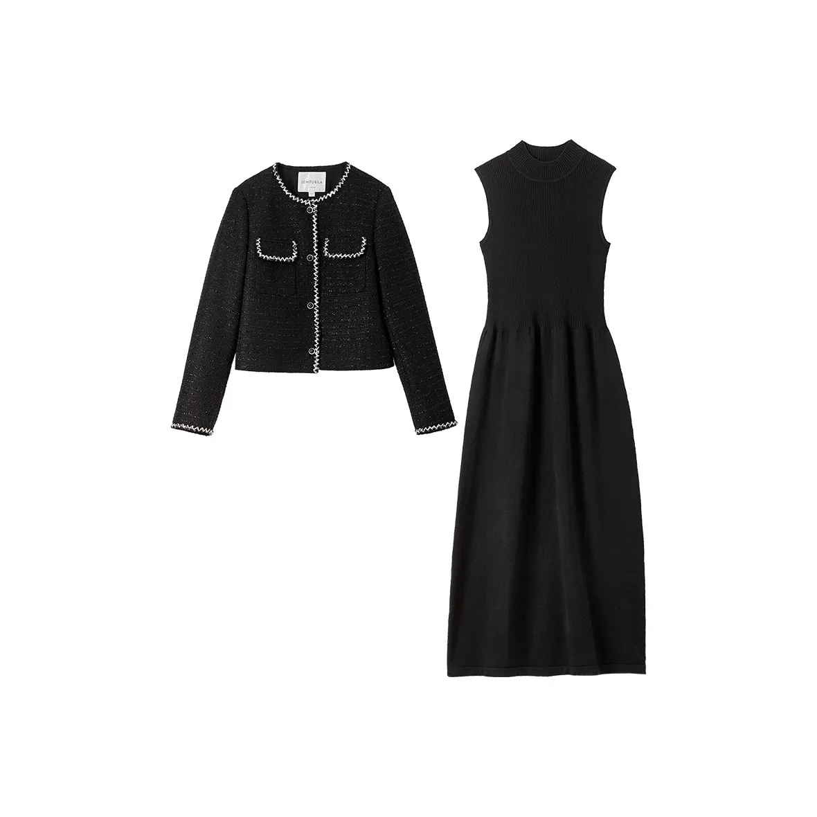 SENTUBILA Черный Женские Повседневные Костюмы