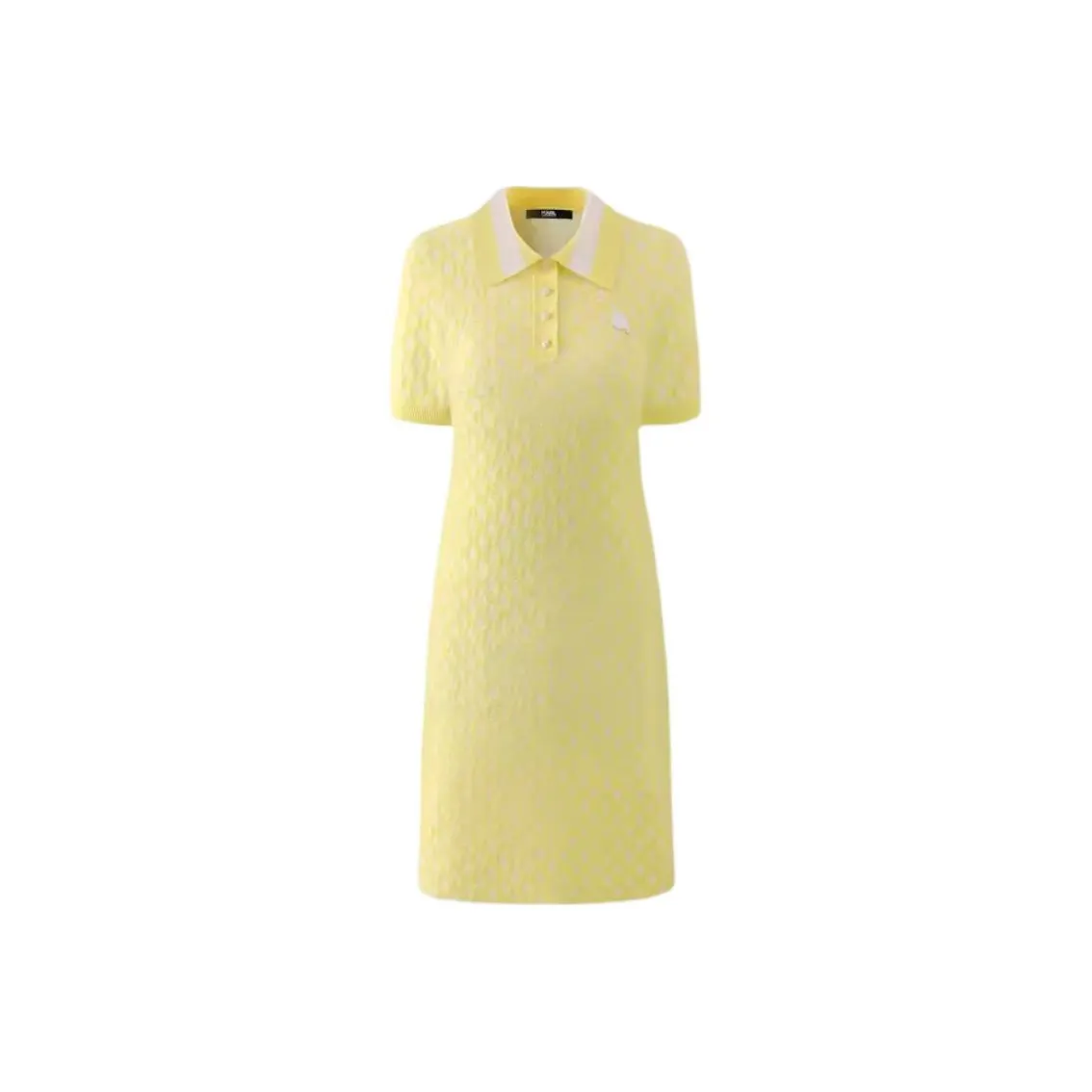 KARL LAGERFELD Короткий рукав Платье Женское Желтое