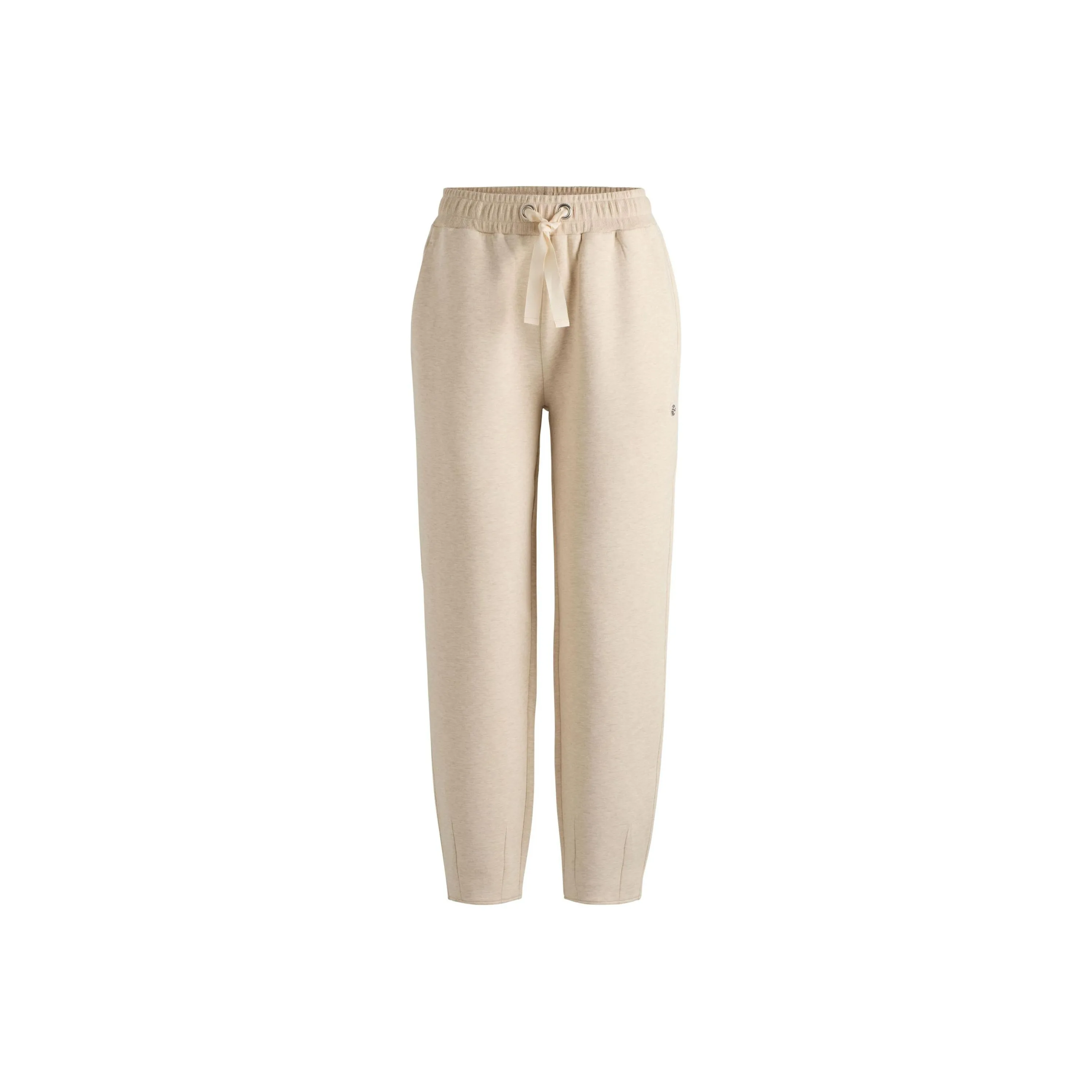 HUGO BOSS Knitted Sweatpants Women's Natural Yellow