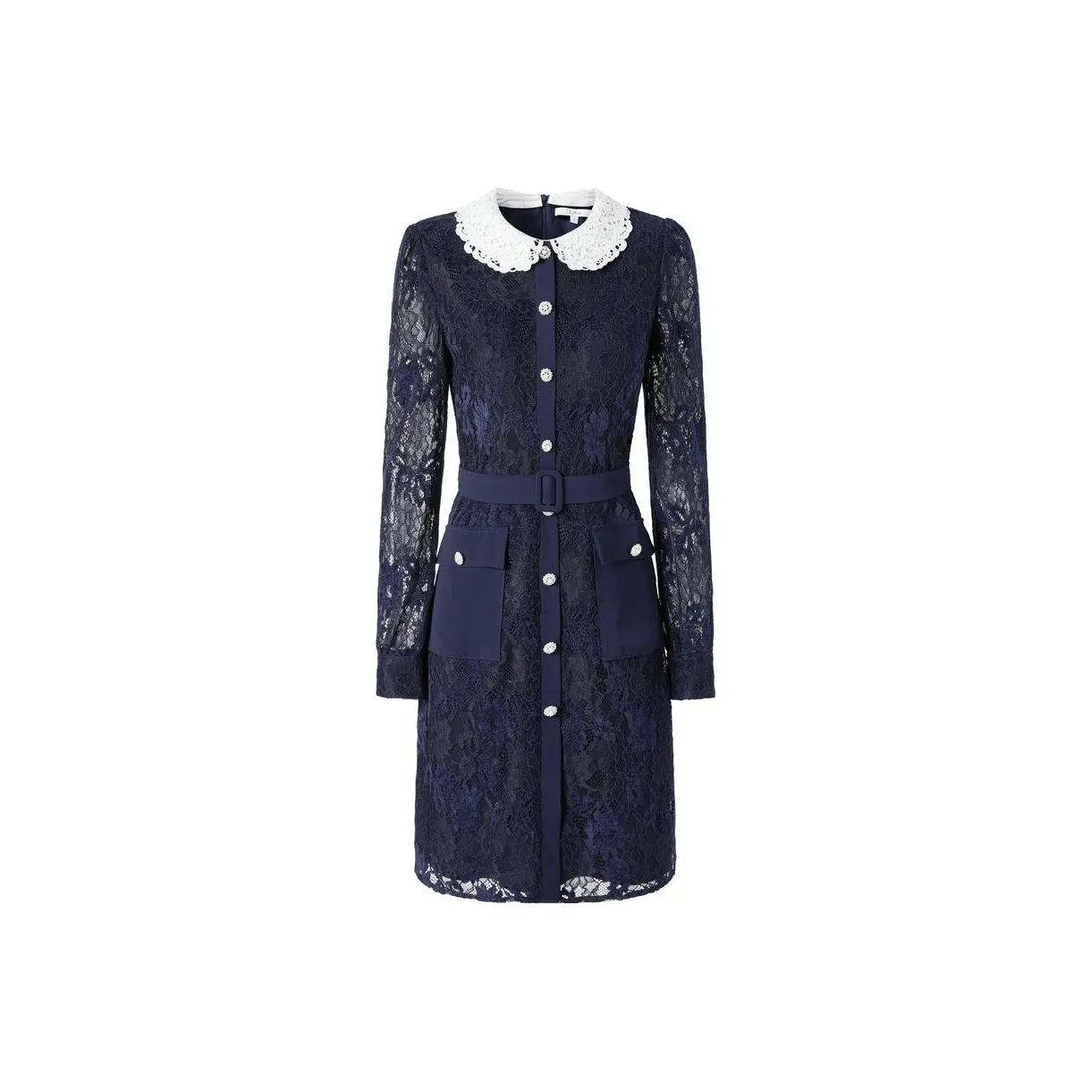 JZ. ANNAKRO Long Sleeved Dresses Women's Dark Blue