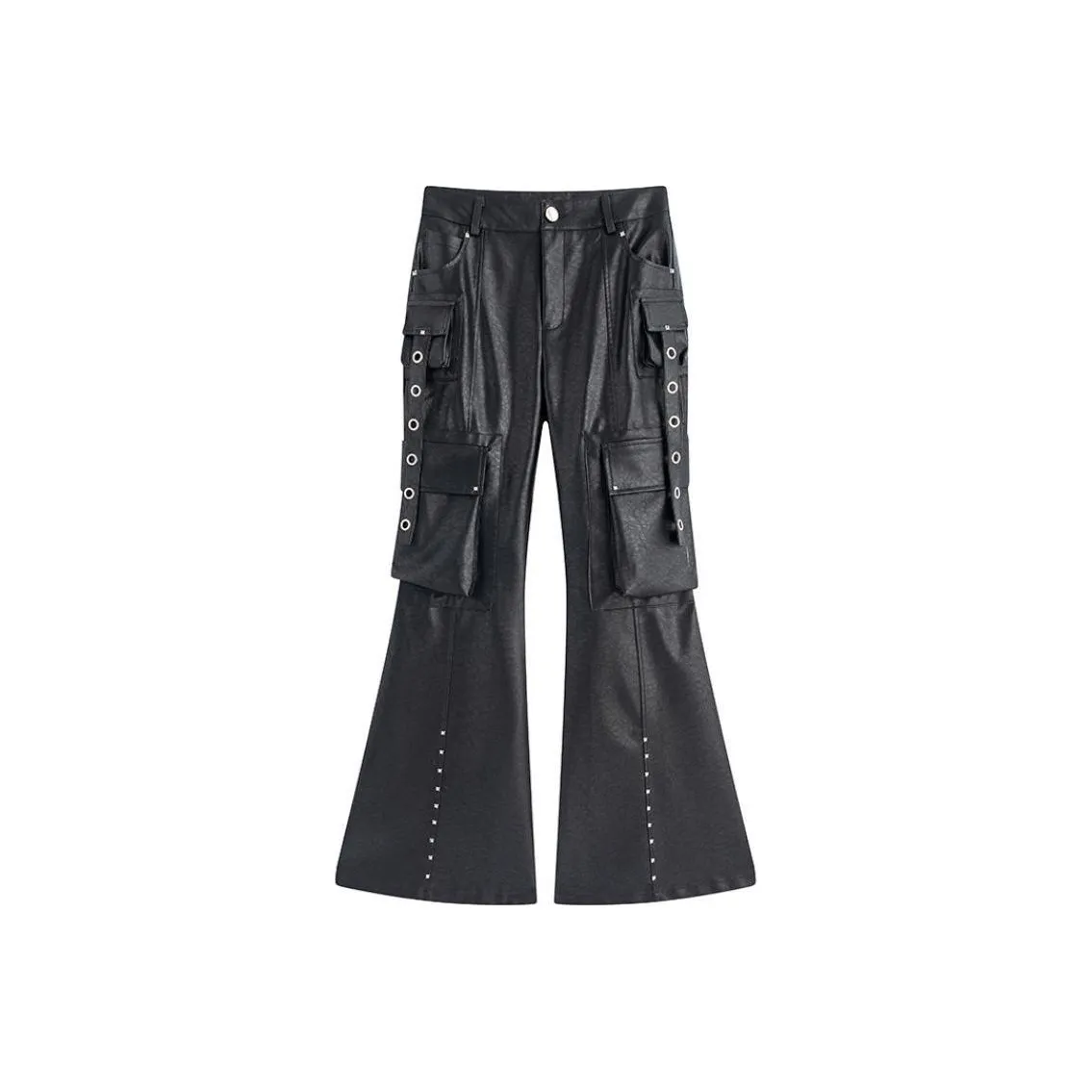 Wildground Кожаные брюки женские черные