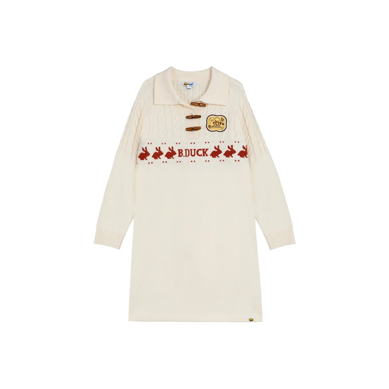 B.Duck Long Sleeved Dresses Women's Ecru