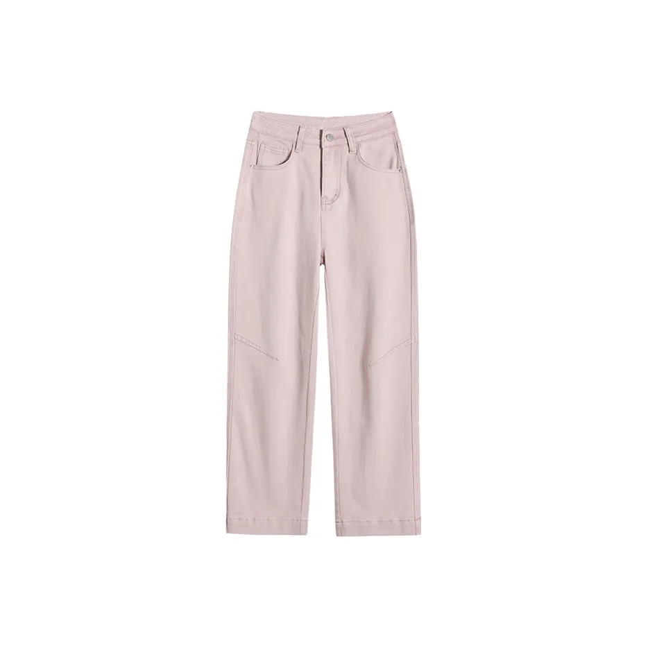 SYEEE WITH U Джинсы Женские Розовые Ankle Длина