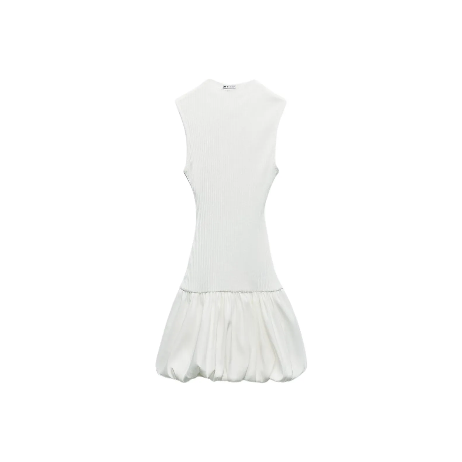 ZARA Sleeveless Dress Women's White