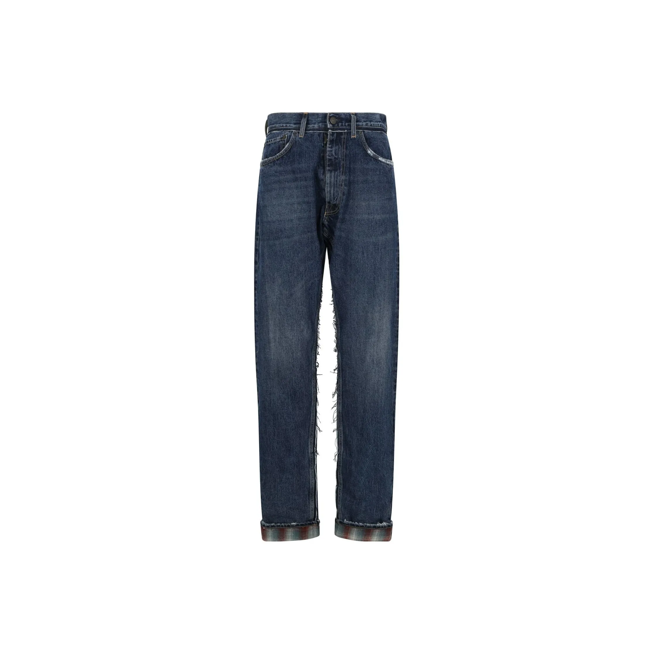 Maison Margiela Vintage Checkered Detailed Jeans