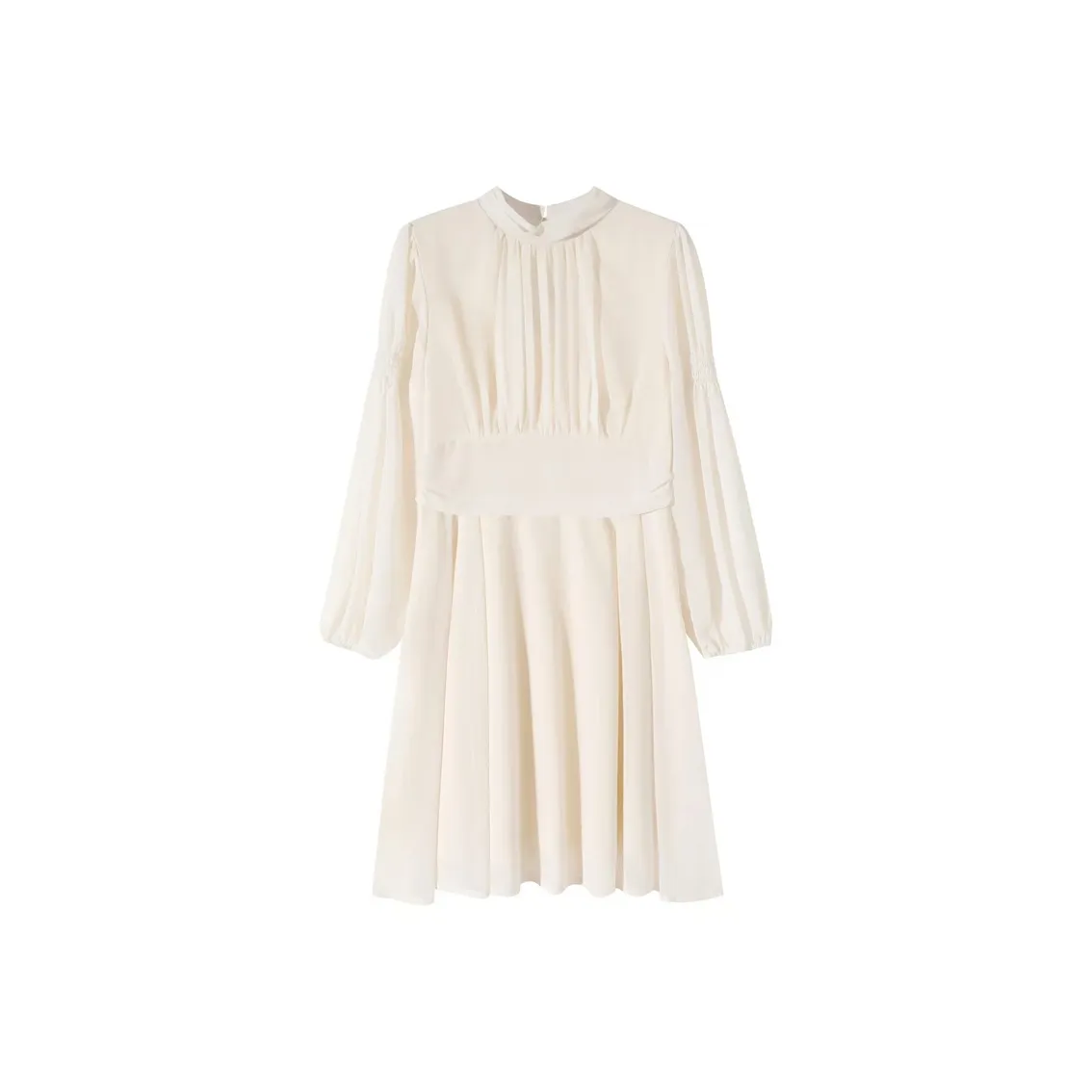 AFGGD Длинное платье с длинными рукавами женское белое