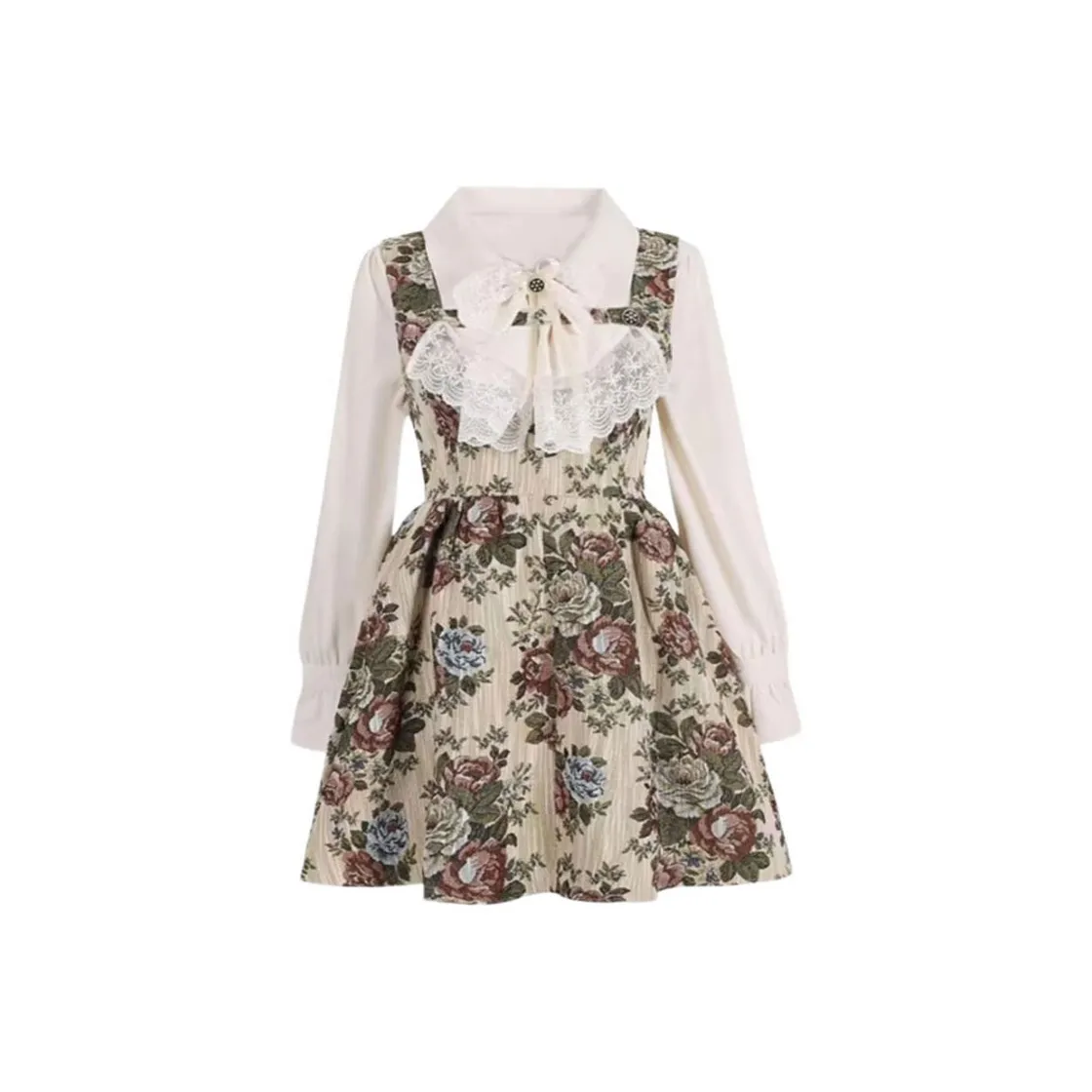AFGGD Long-Sleeved Dresses Women's Oat Rose