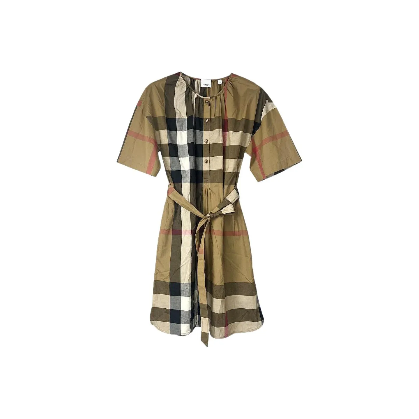 Burberry SS25 Short Sleeved Dress Women
s Brown