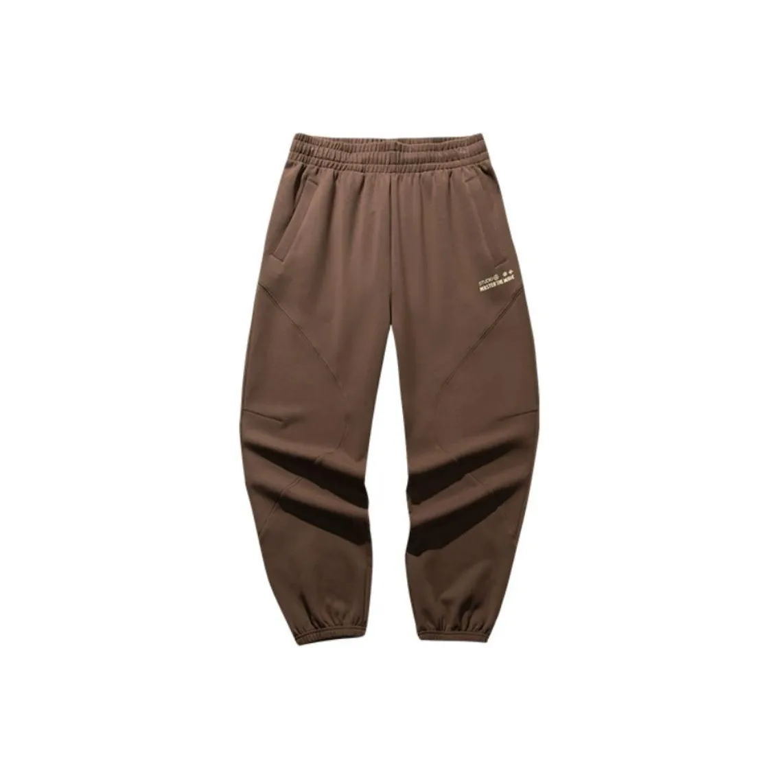 ANTA Life Collection Вязаные тренировочные брюки женские хаки коричневый