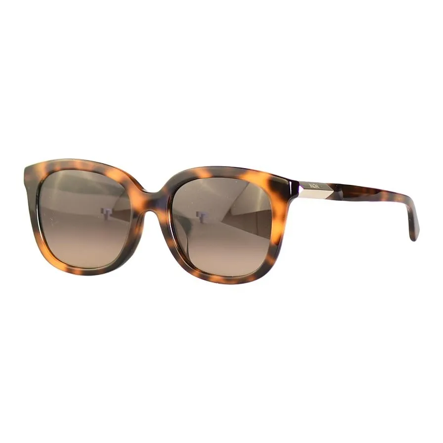 MCM Пластиковая оправа Квадратные Солнцезащитные очки Женские Черепаховый цвет