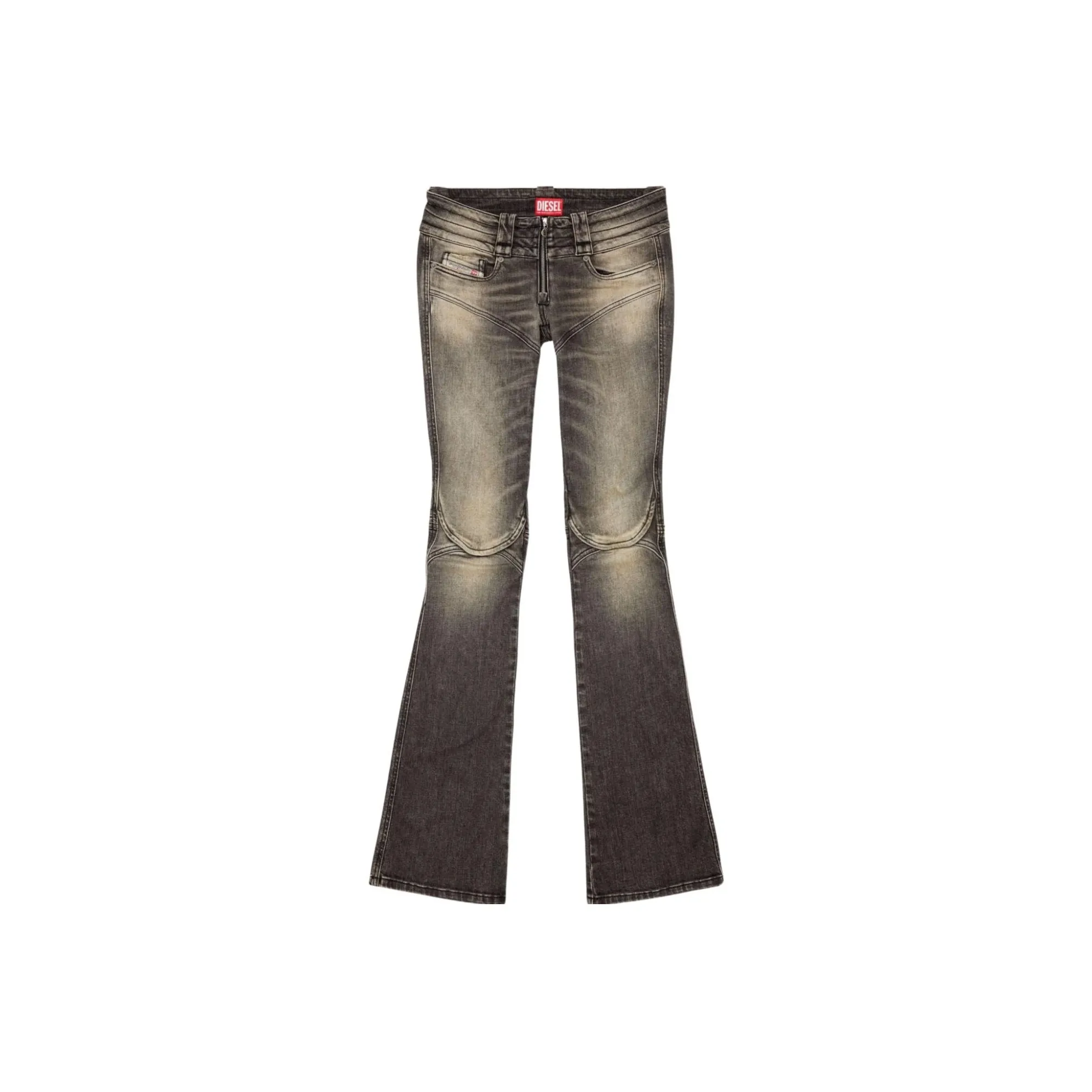 DIESEL Belthy Bootcut And Flare 0jgal Jeans Women's Black/Dark Grey