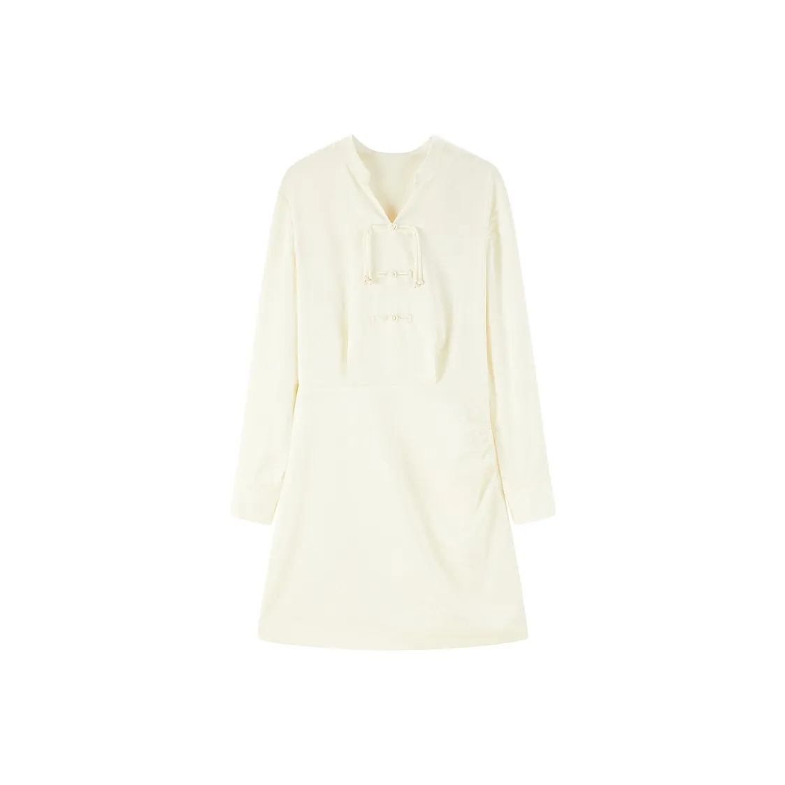 PEACEBIRD Длинное платье с длинным рукавом женское бежевый