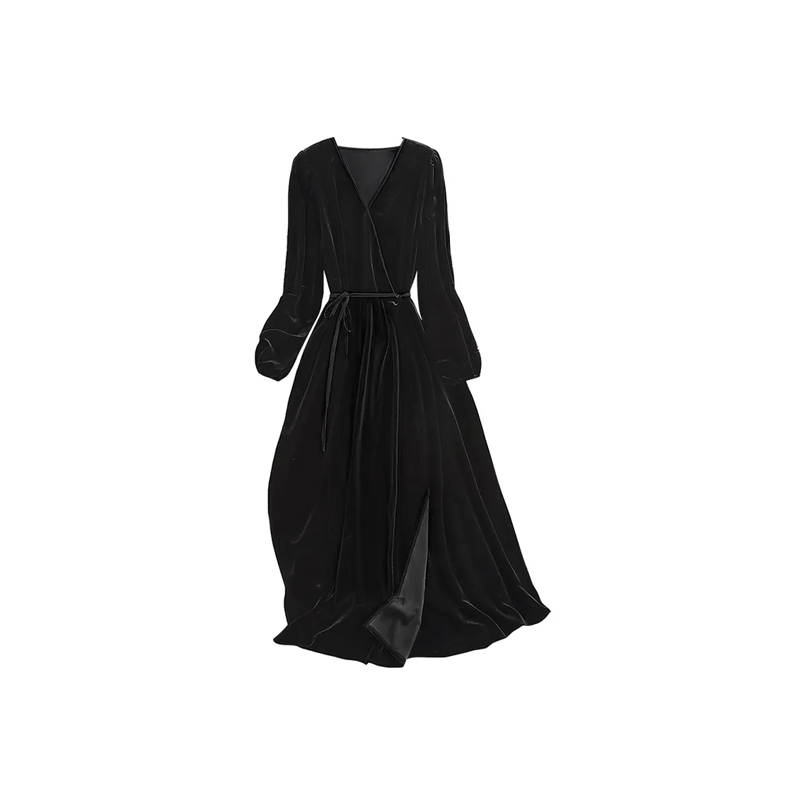 Cypress House Длинное платье с длинными рукавами женское