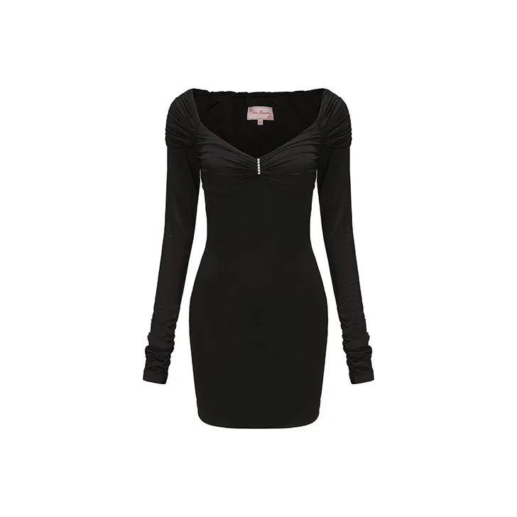 NANA JACQUELINE Длинное платье с длинными рукавами женское