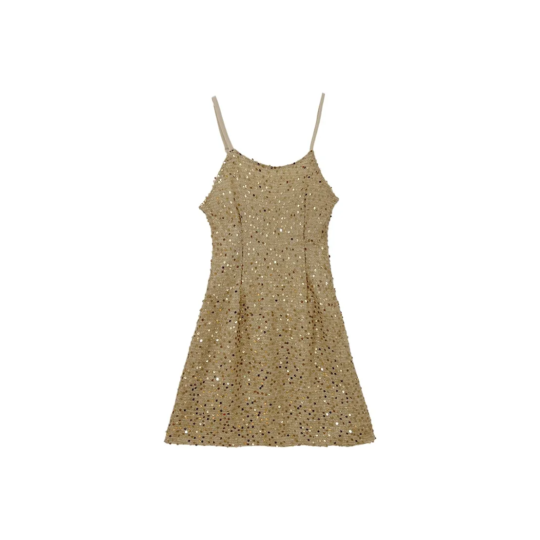 Icicofficial Slip Платье Женское Шампанское