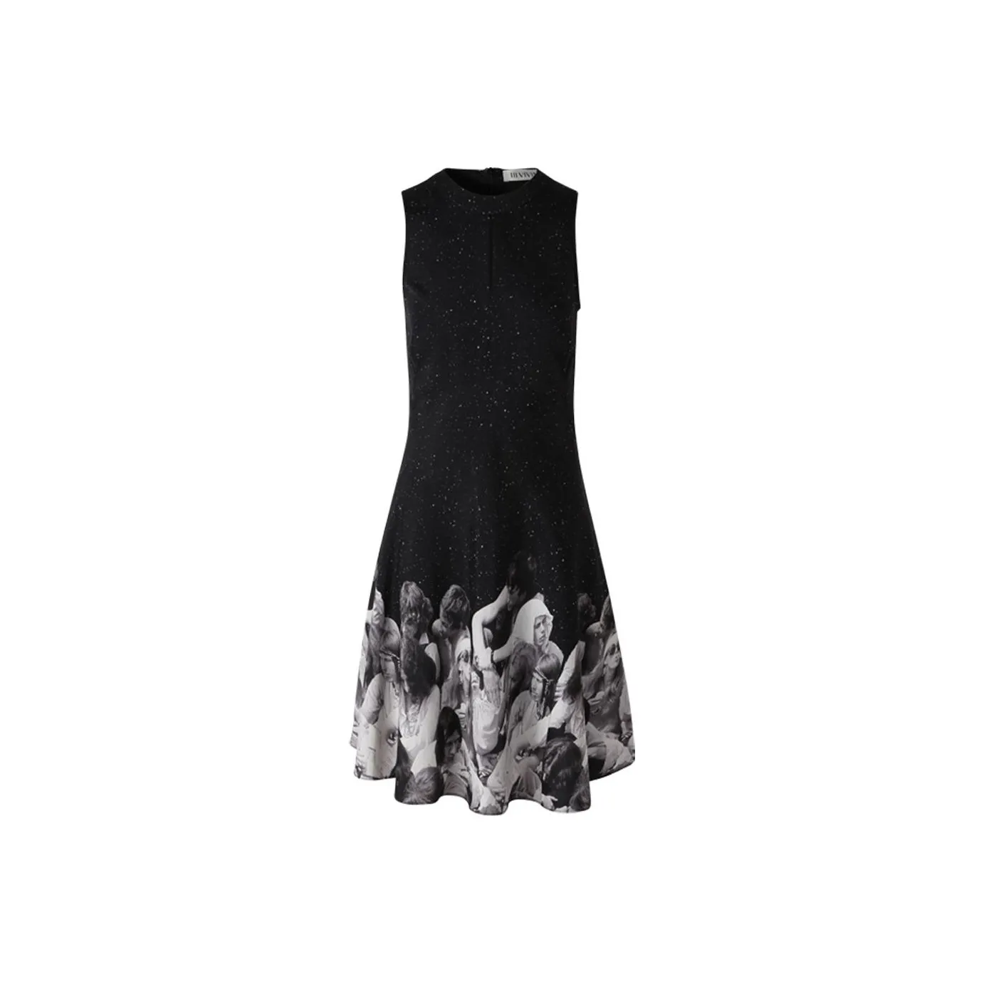 III VIVINIKO Sleeveless Dress Women's Black Gray