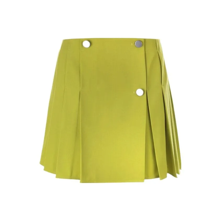Bottega Veneta High Waist Pleated Mini Skirt