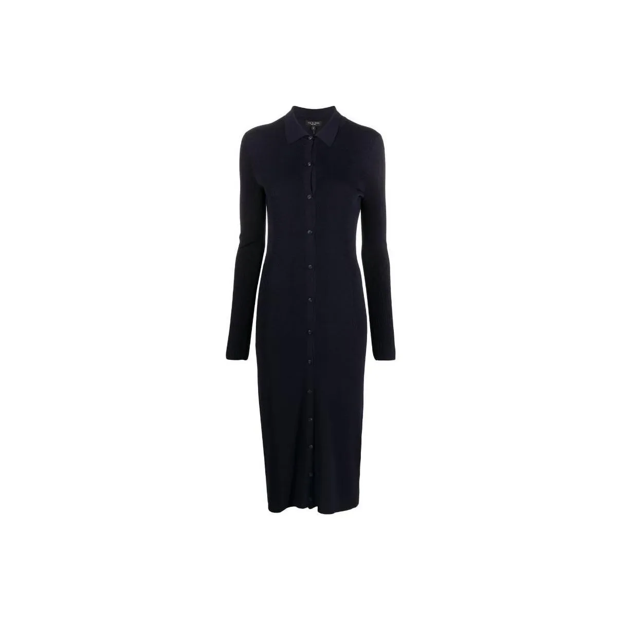 RAG&BONE Herringbone knit Buttoned Shirt Dress