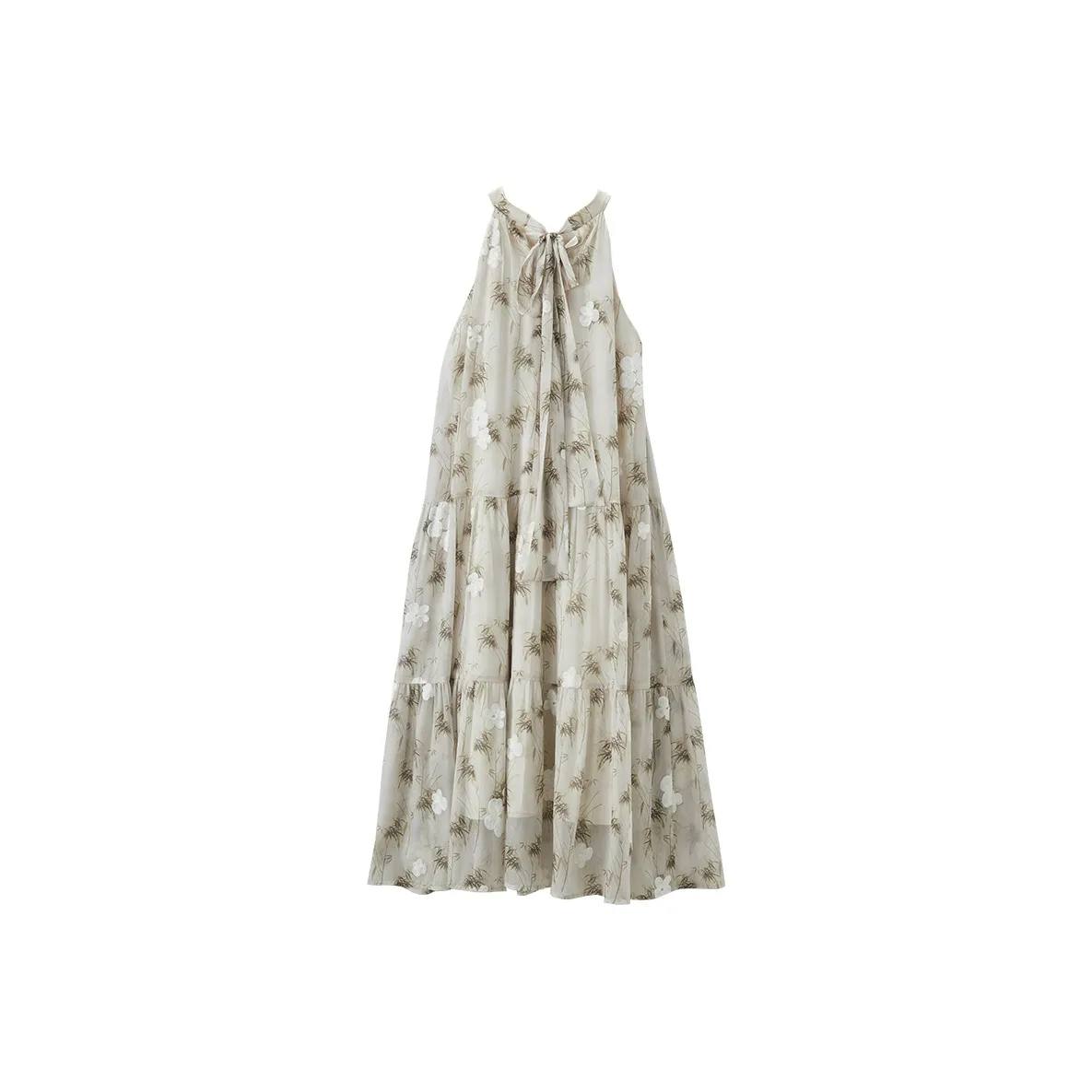 XIANGYING Dress Women's Olive Green