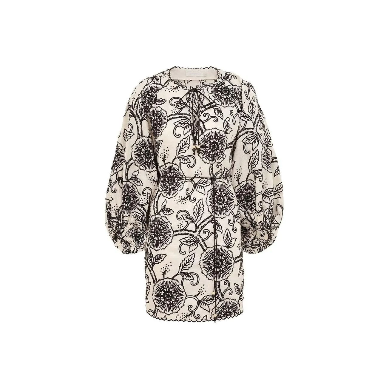 Zimmermann Long-Sleeved Dresses Women's Ivory White