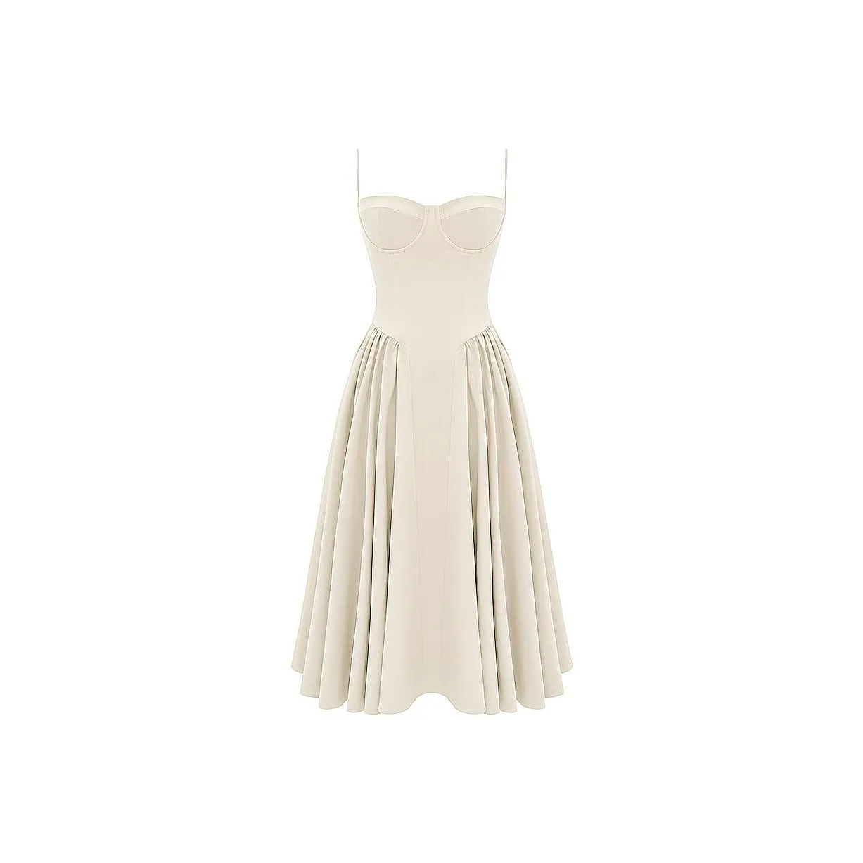 HOUSE OF CB SAMARIA Slip Платье Женское Кремовый Кремовый Белый