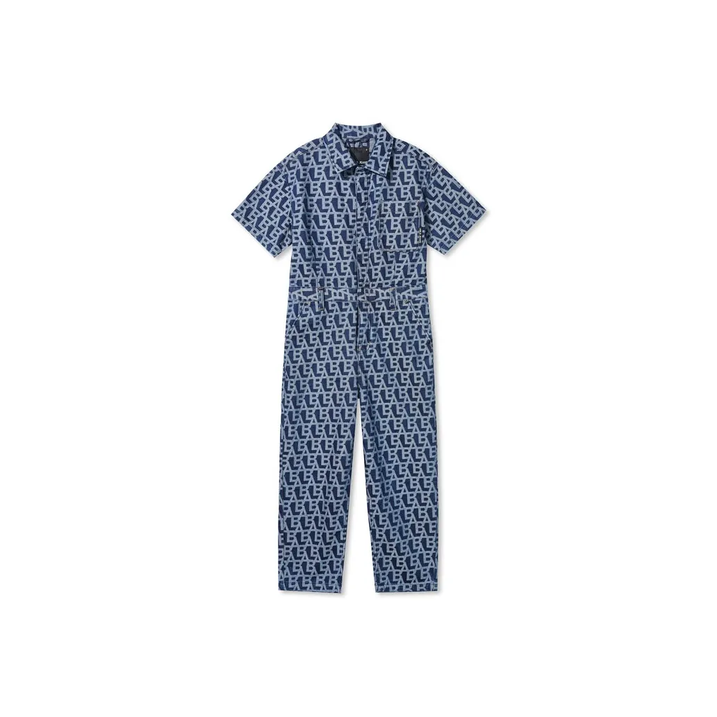 ABLE JEANS Комбинезон Женский Выстиранный Темный Индиго