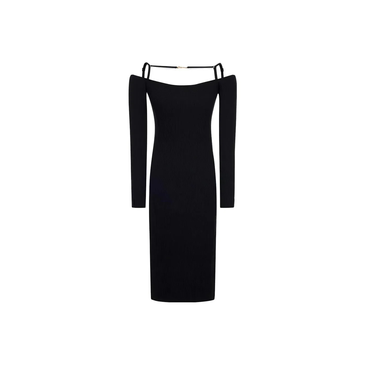 Jacquemus Sierra Off Shoulder Long Sleeved Dress