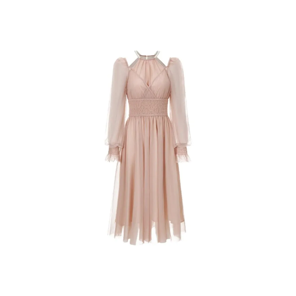 TAMMY TANGS Long Sleeved Dresses Women's Orange Pink