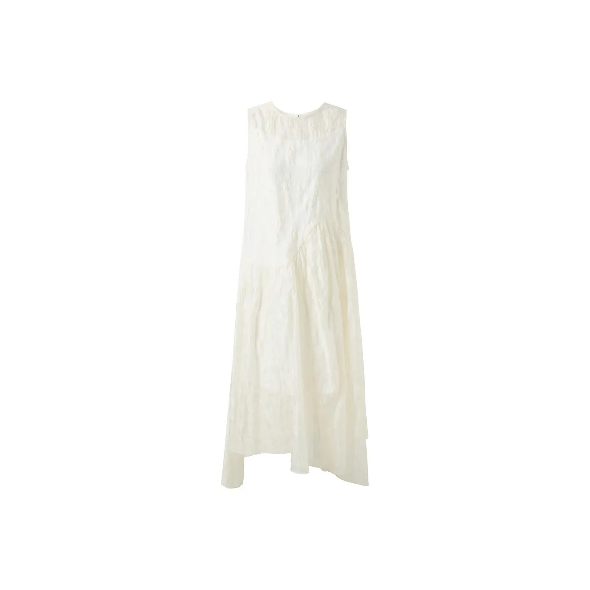 3COLOUR Sleeveless Dresses Women's Ecru