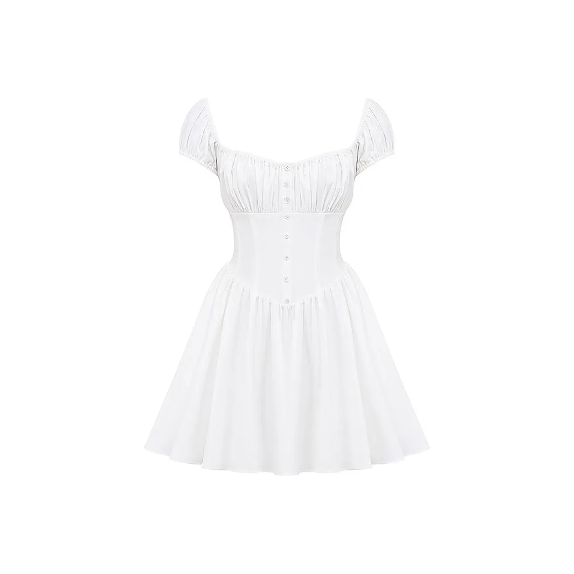 HOUSE OF CB NALA Короткое платье с короткими рукавами женское белое белый
