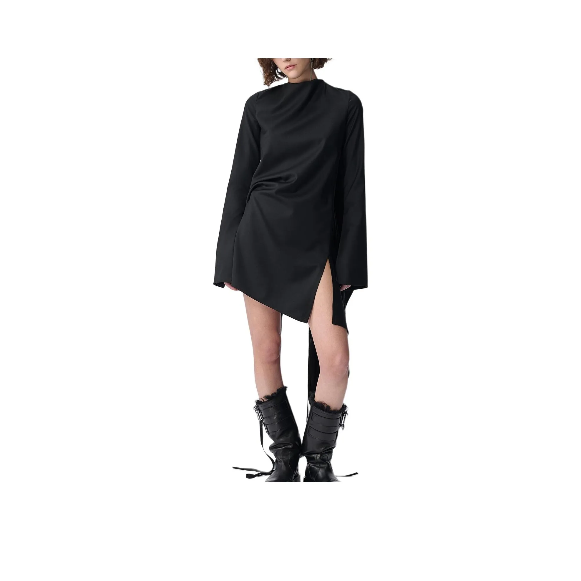 Ann Demeulemeester Long-Sleeved Dresses Women's Black