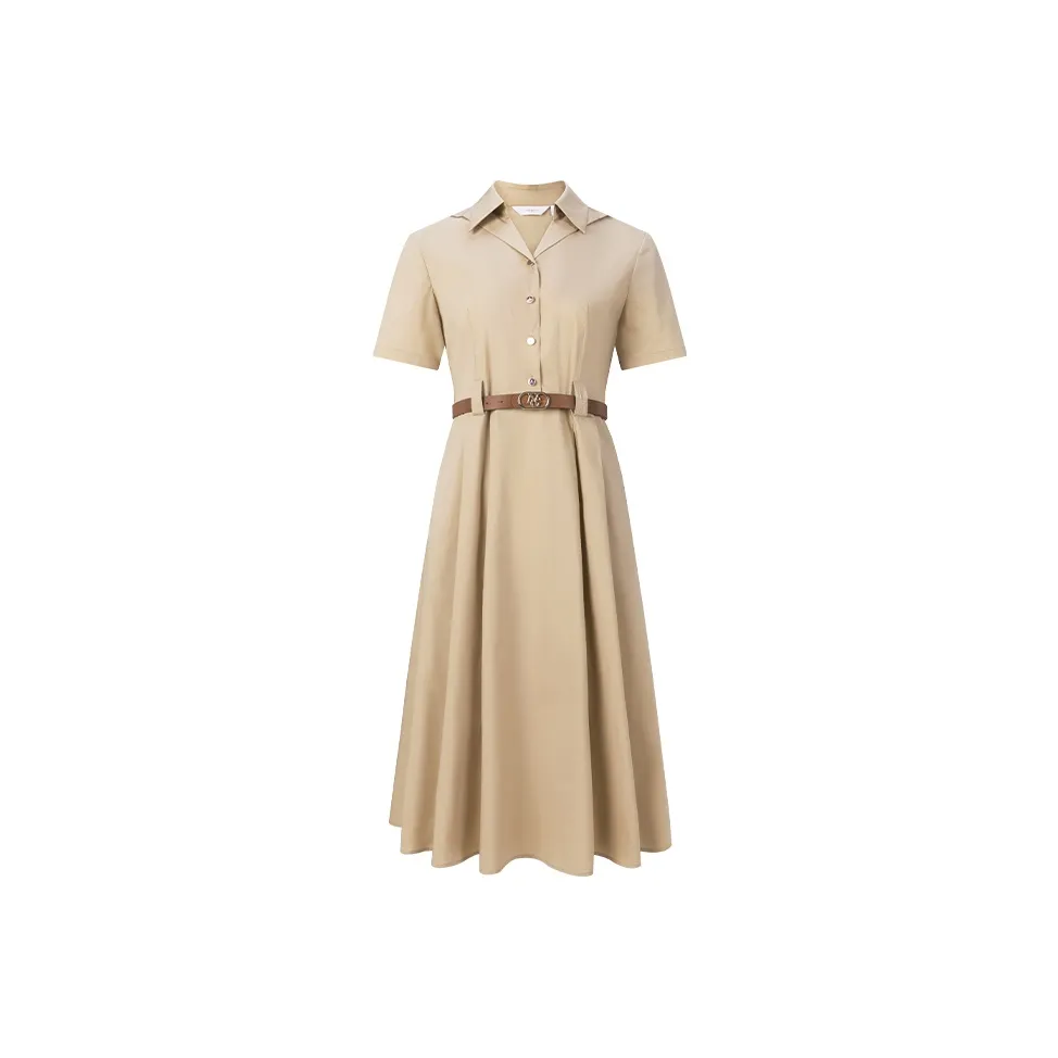 NAVIGARE Short Sleeved Dress Women's Cuban Sand