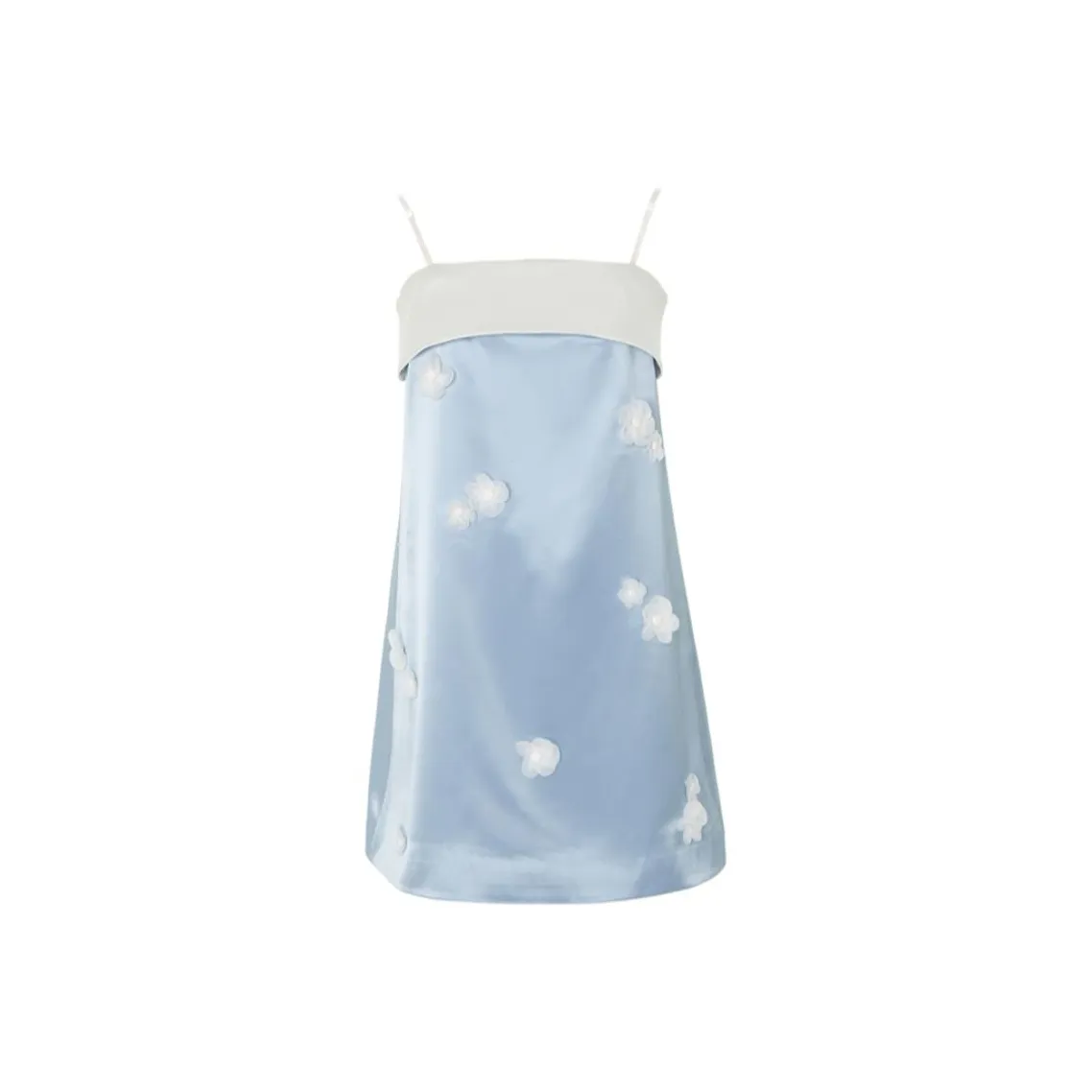 CatPunch Slip Dress Women's Blue White