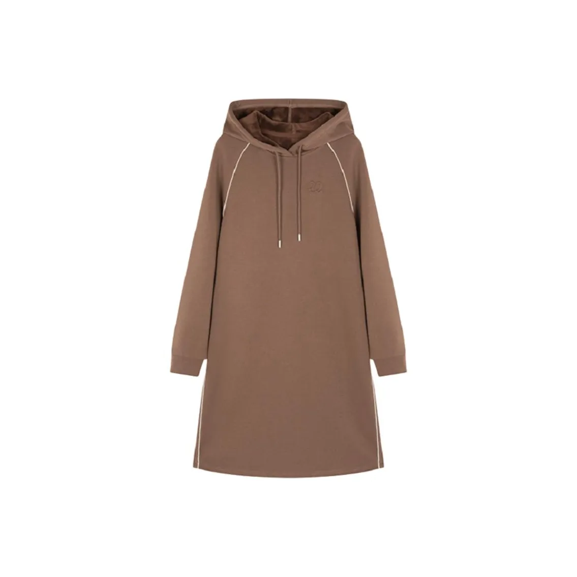 XWI Длинный рукав Платье Женское Молочно-чайный Camel