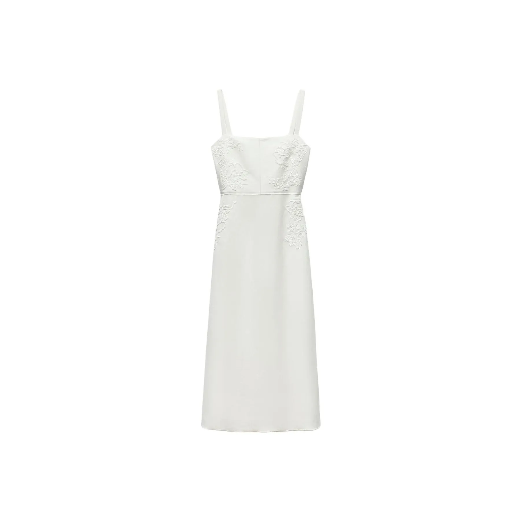 ZARA Slip Dresses Women's White
