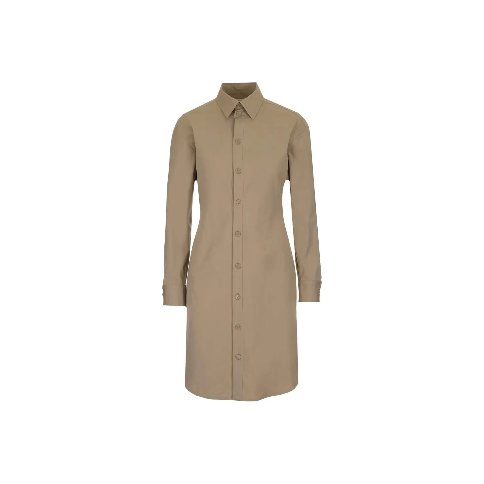 Bottega Veneta Button-Up Mini Shirt Dress