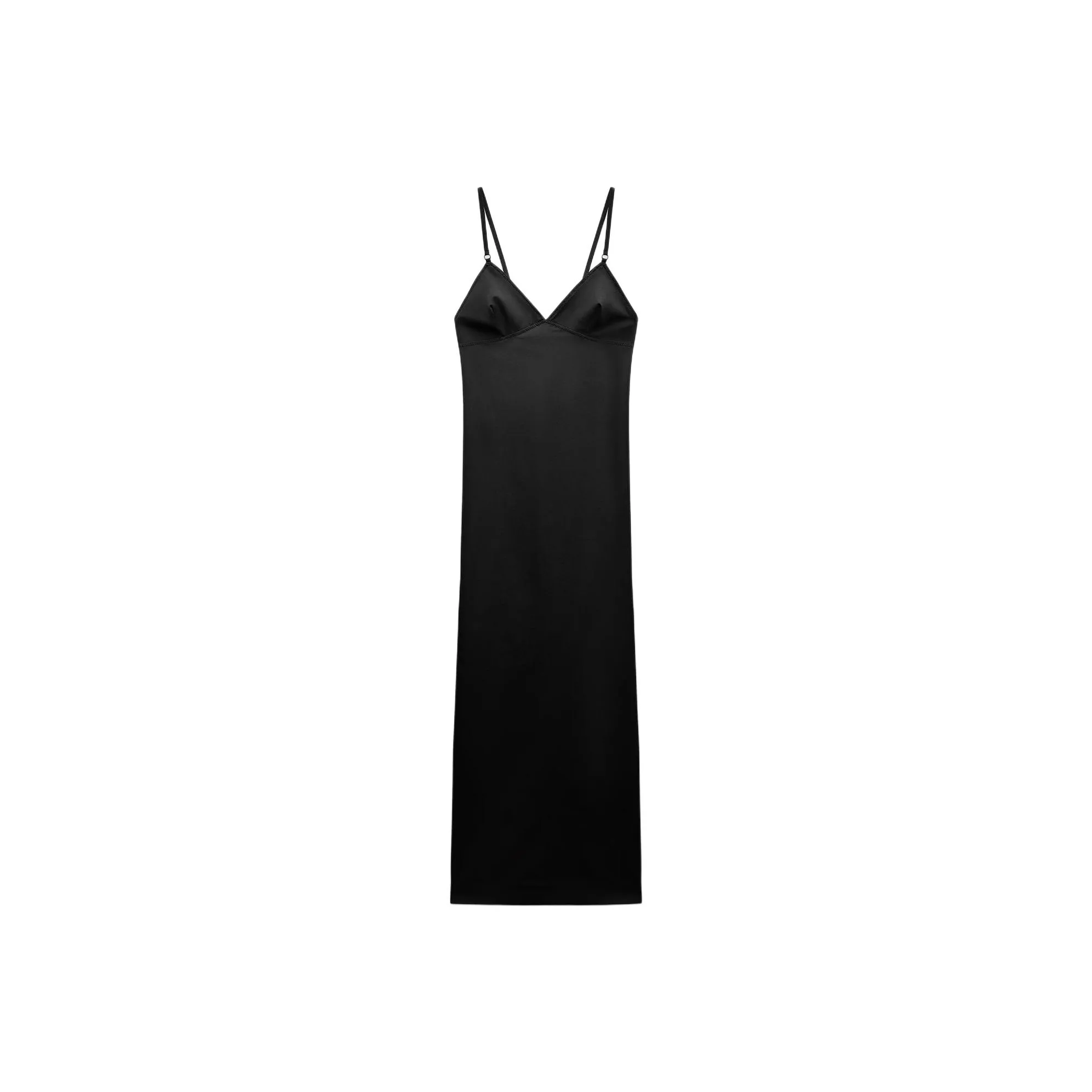 ZARA Slip Dresses Women's Black