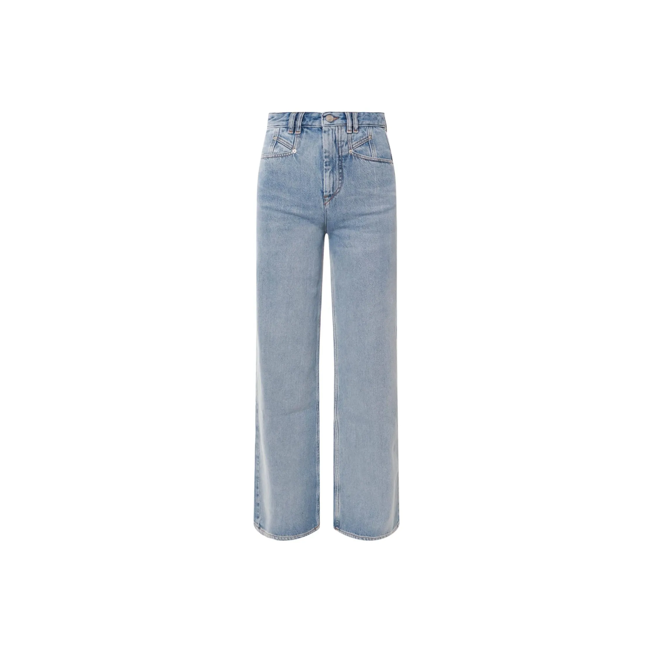 ISABEL MARANT Lemony Wide Leg Jeans